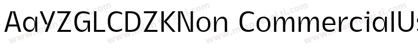 AaYZGLCDZKNon CommercialUse字体转换